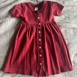 Kate Quinn organic cotton red dress 3T